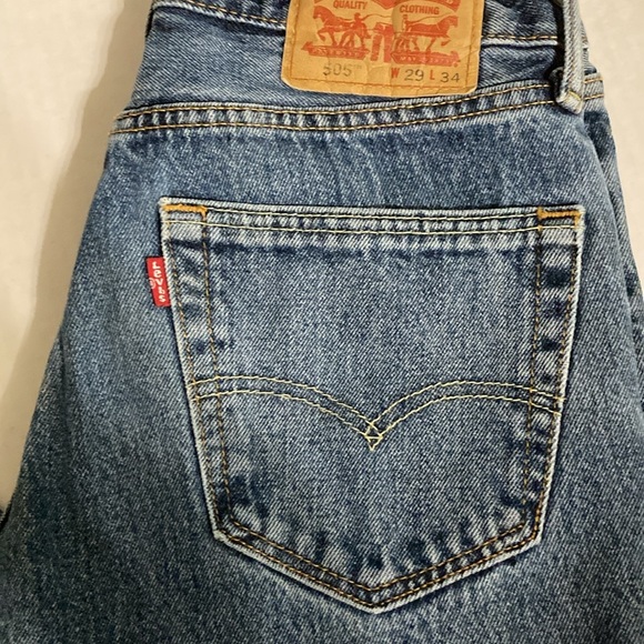 Men’s Levi’s 505 straight size w29 L 34 - Picture 2 of 9